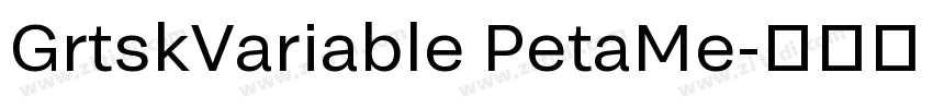 GrtskVariable PetaMe字体转换